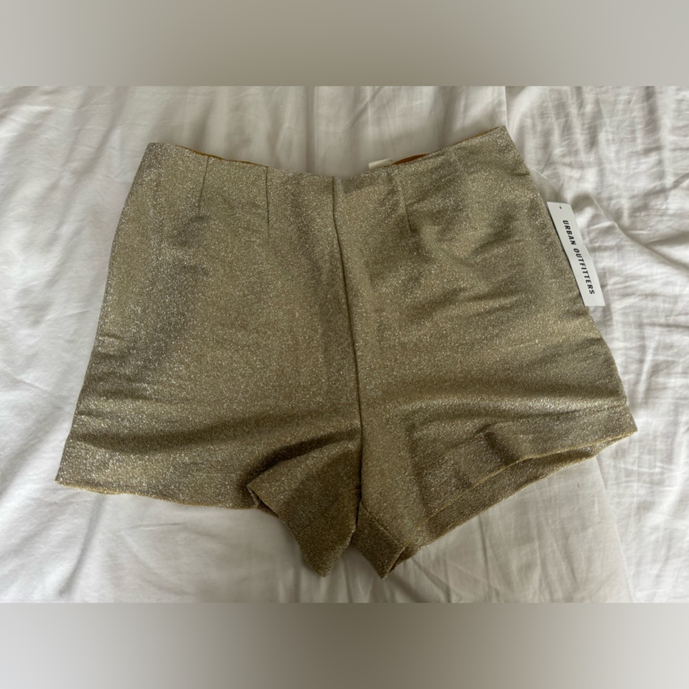 Glittery Gold Hot Pants